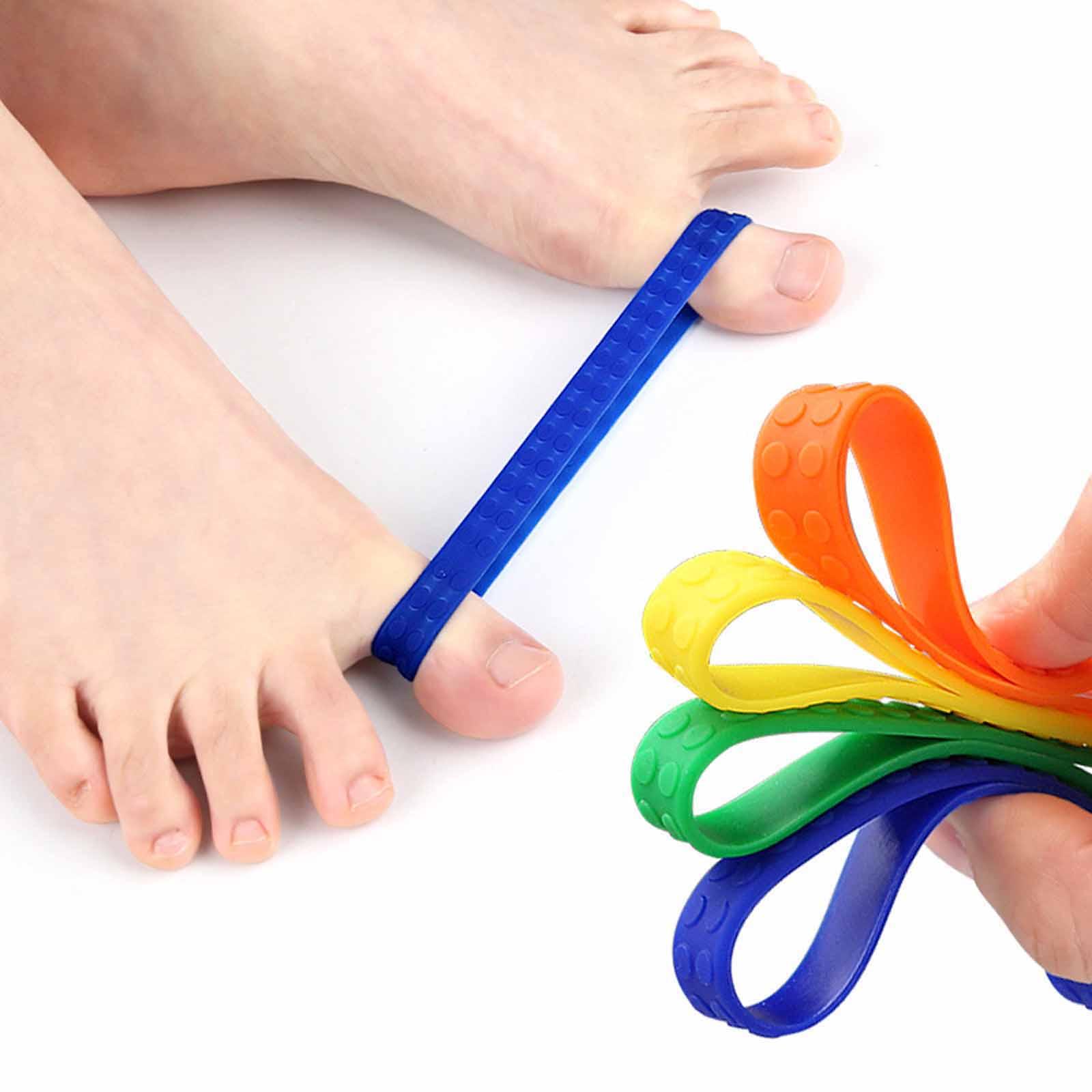Silicone Band Women - แถบยางยืดออกกำลังกายคุณภาพสูง แถบแยกนิ้วเท้าซิลิโคน แถบยางยืดออกกำลังกายแบบยืดหยุ่น สำหรับแก้ไขภาวะนิ้วหัวแม่เท้าเอียง (Hallux Valgus)