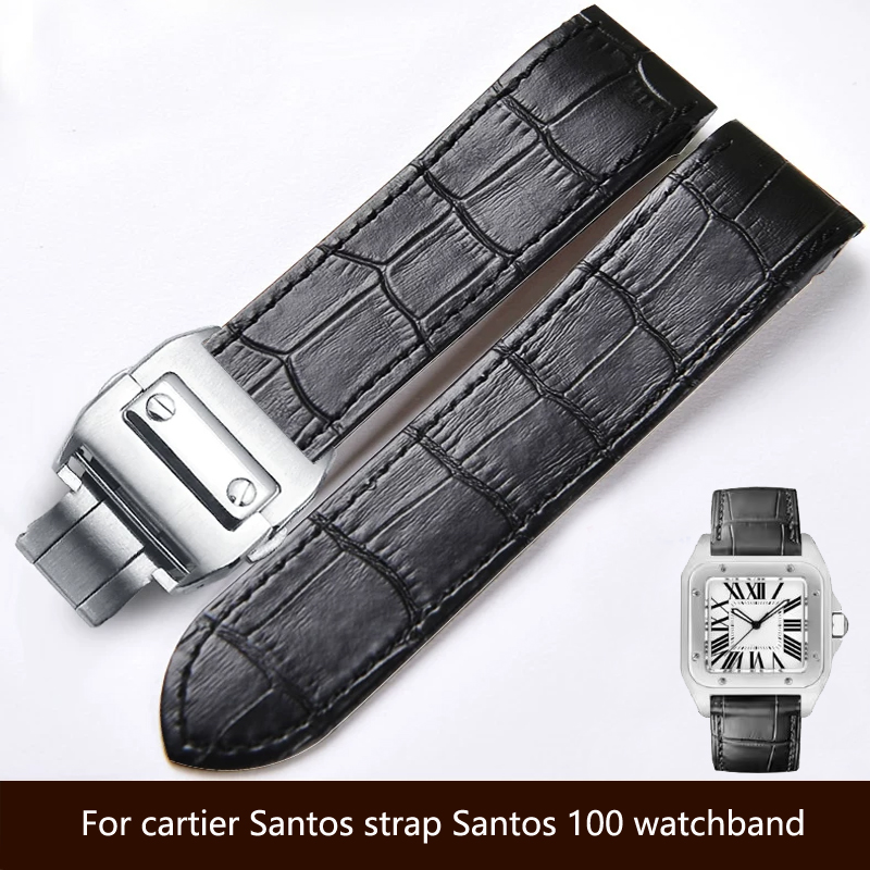 Cartier Watch Tank - สายนาฬิกาหนังแท้คุณภาพสูง ขนาด 20 และ 23 มม.
