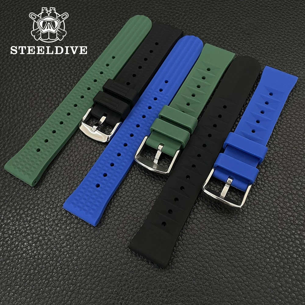 Seiko Watch Prospex - STEELDIVE อัตโนมัติ 20 มม.นาฬิกาอัตโนมัตินาฬิกาสร้อยข้อมือดําน้ํานาฬิกา 20/22 มม.