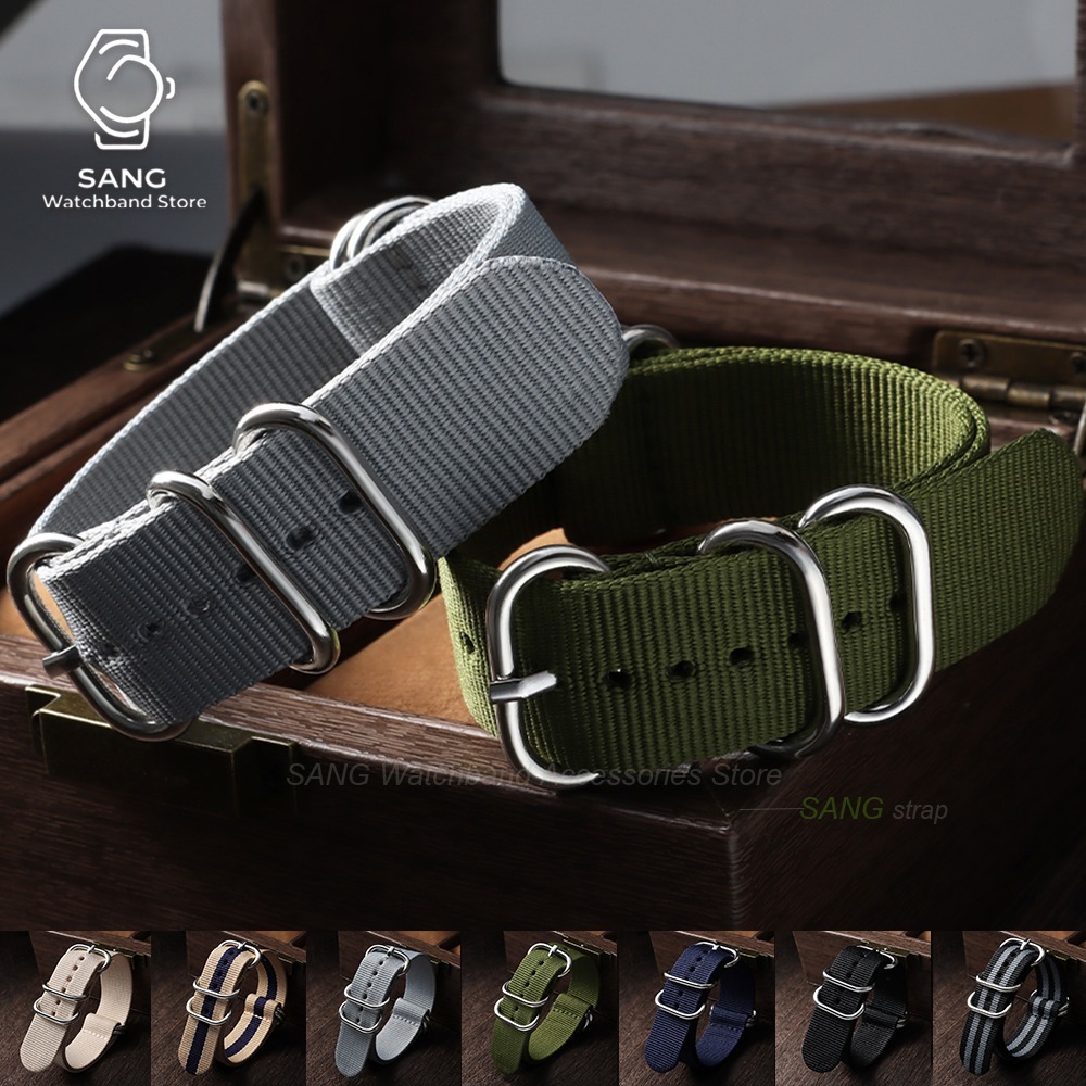 Nato Strap Nylon - สายนาฬิกาไนลอนแบบนุ่มสำหรับผู้หญิงและผู้ชาย ขนาด 18 มม. 20 มม.