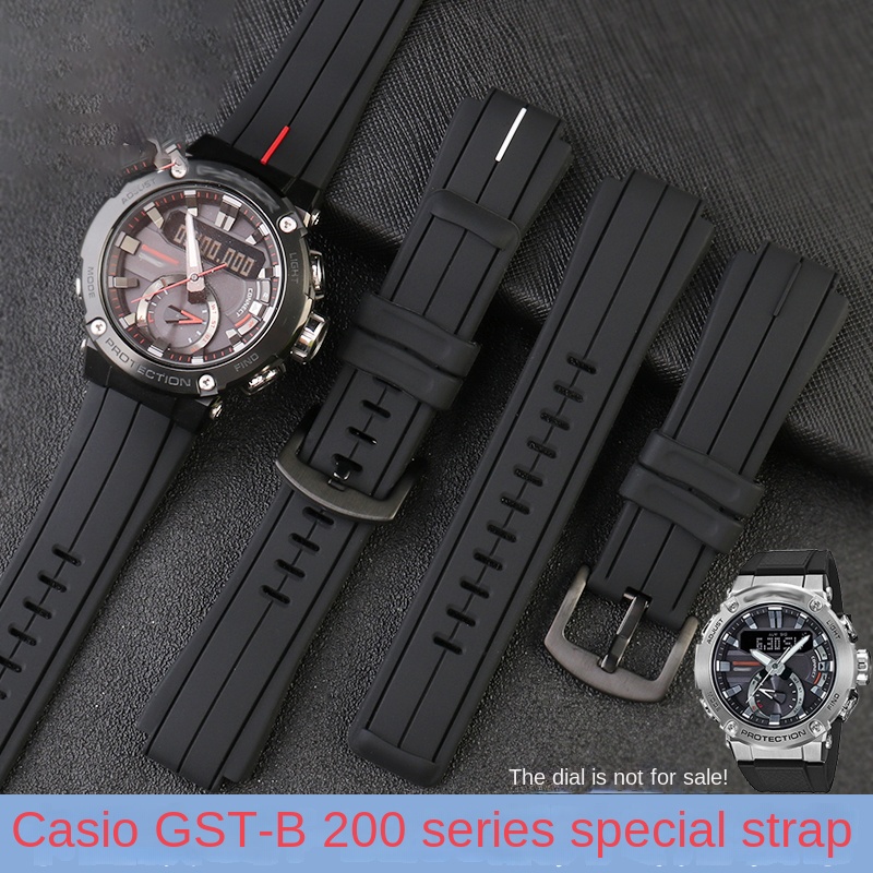 Citizen Watch Promaster - สายรัดซิลิโคนแนวสปอร์ต B200 GST สำหรับ Casio G-SHOCK