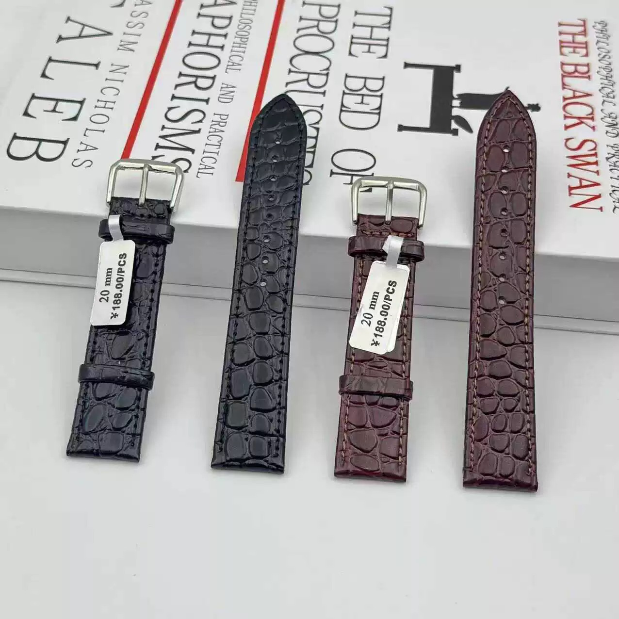Suede Strap Watch - สายนาฬิกาหนังแท้บางเฉียบ ขนาด 10 12 13 14