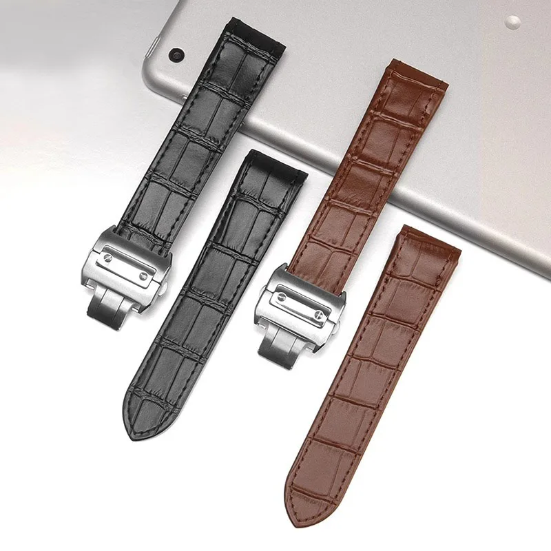 สายนาฬิกาหนังแท้คุณภาพสูง ขนาด - Cartier Watch Tank บทวิจารณ์และราคา