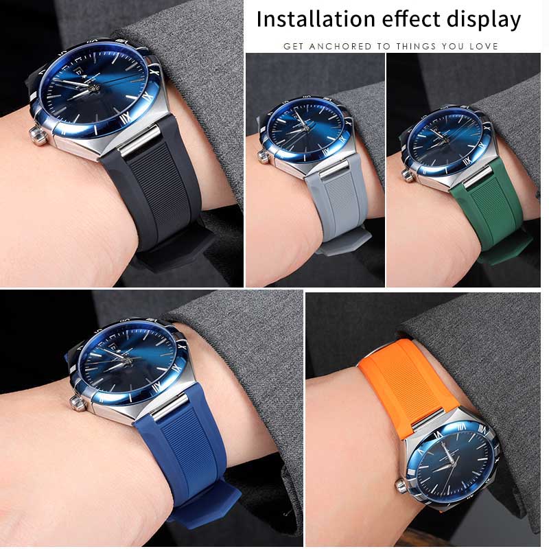 Notched สายนาฬิกายางซิลิโคนสํา - Rubber Strap Diver บทวิจารณ์และราคา