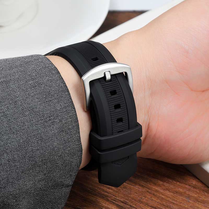 Notched สายนาฬิกายางซิลิโคนสํา - Rubber Strap Diver บทวิจารณ์และราคา