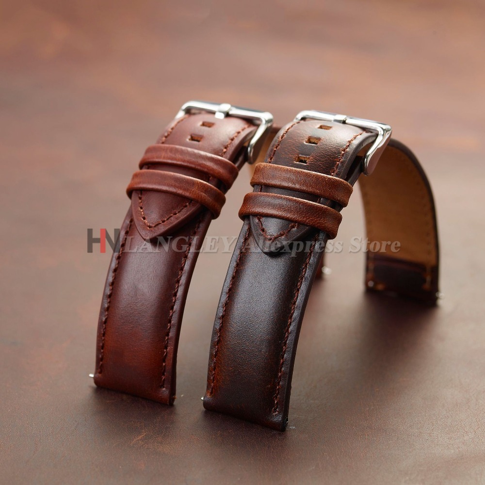 สายนาฬิกาหนังวัวแท้สไตล์วินเทจ - Suede Strap Watch บทวิจารณ์และราคา