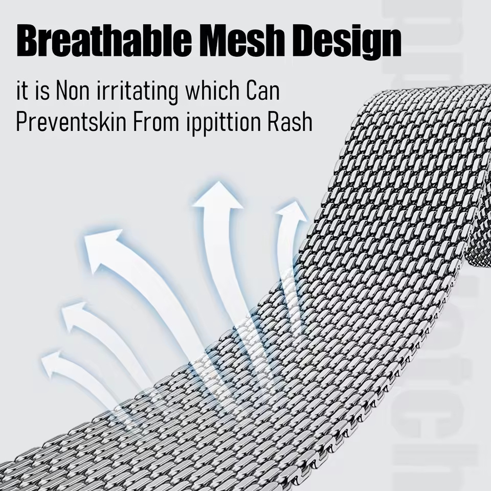 18/20/22 มม. สายรัดข้อมือแบบตา - Milanese Loop Magnetic บทวิจารณ์และราคา