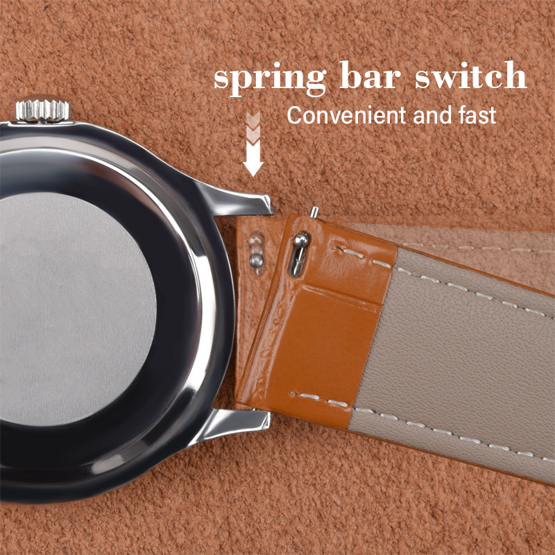 สายนาฬิกาหนังวัวแท้ลายไม้ไผ่สอ - Suede Strap Watch บทวิจารณ์และราคา