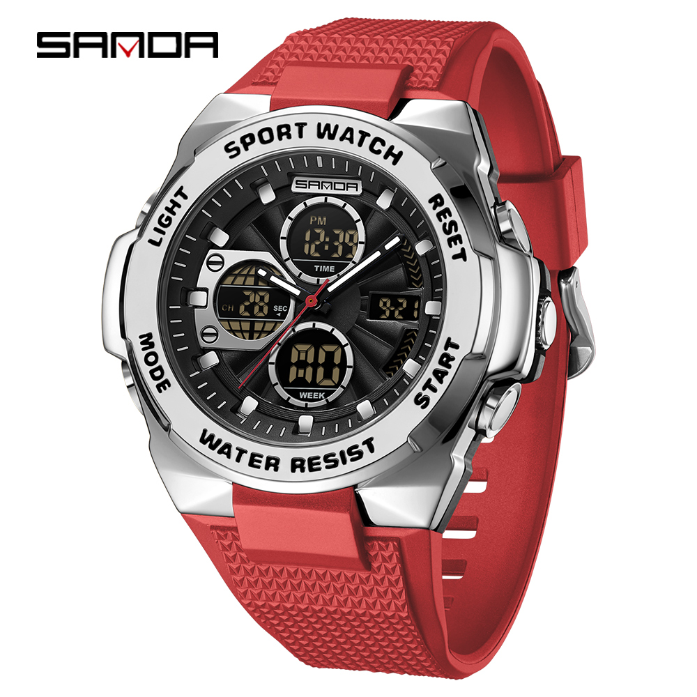 Sanda 3378 นาฬิกาควอตซ์สำหรับผ - Rubber Strap Diver บทวิจารณ์และราคา