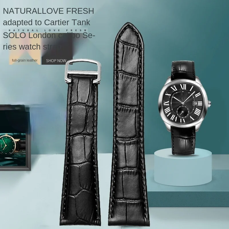 สายนาฬิกาหนังแท้ 22/23/24/25 ม - Cartier Watch Tank บทวิจารณ์และราคา