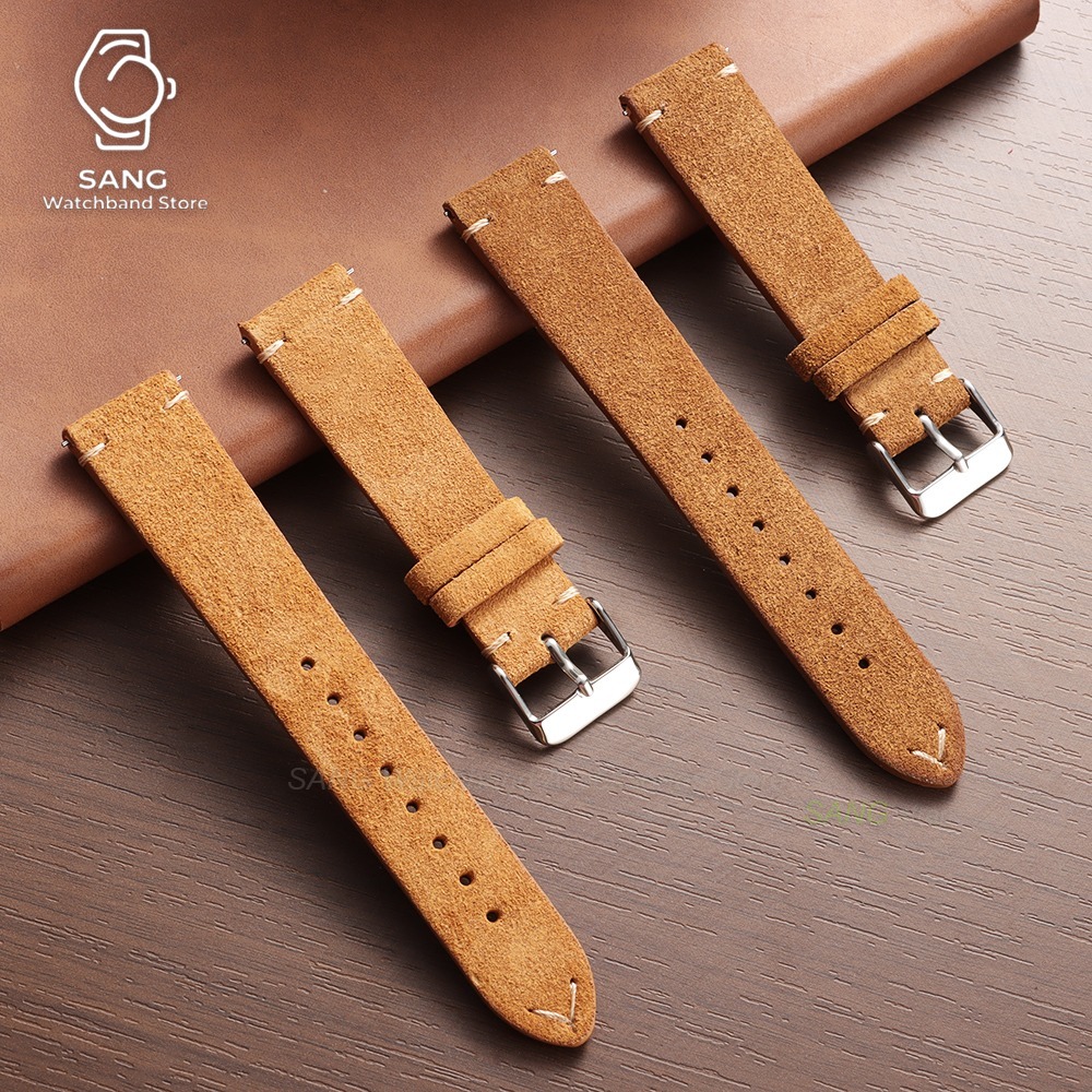 สายนาฬิกาหนังกลับแบบปลดเร็วขนา - Suede Strap Watch บทวิจารณ์และราคา