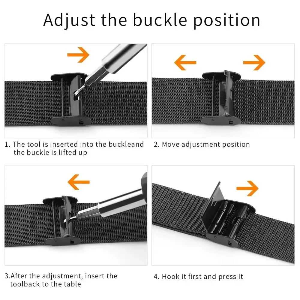 สายรัดโลหะสำหรับการ์มิน วีโวแอ - Mesh Strap Metal บทวิจารณ์และราคา
