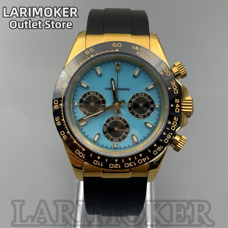 LARIMOKER 39 มม.นาฬิกาสปอร์ตผู - Rubber Strap Diver บทวิจารณ์และราคา