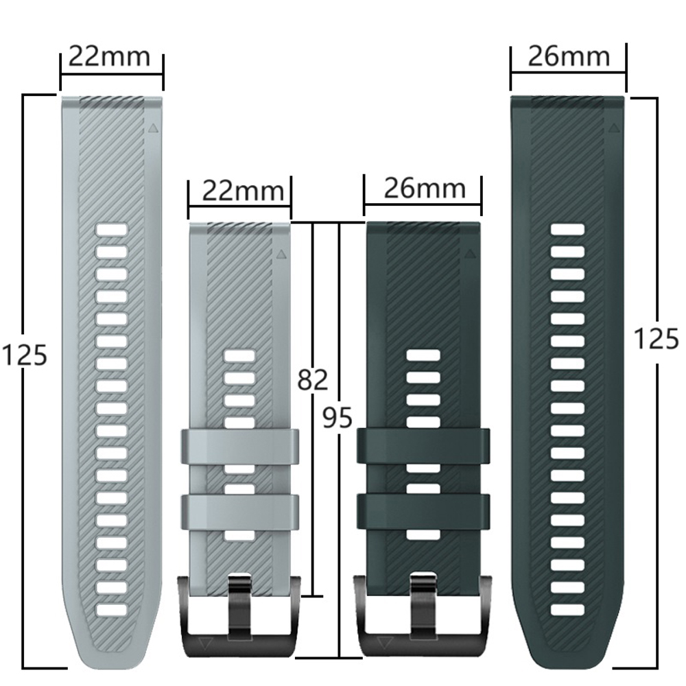 26/22 มม.สําหรับนาฬิกา Garmin  - Silicone Watch Band 22Mm บทวิจารณ์และราคา