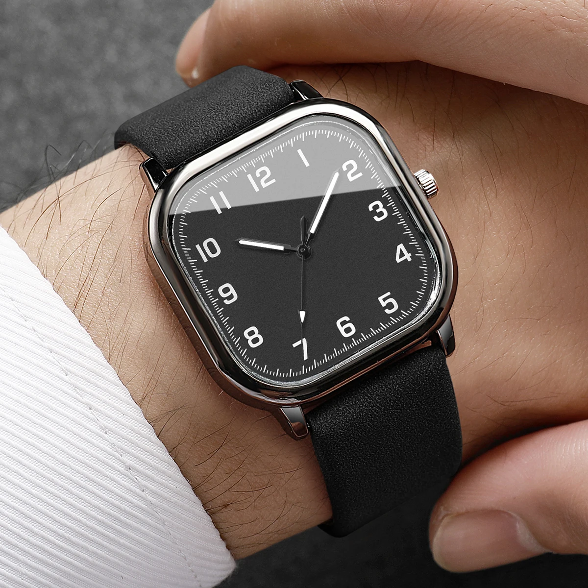 ชุดนาฬิกาข้อมือควอตซ์สำหรับผู้ - Leather Watch Band Men บทวิจารณ์และราคา