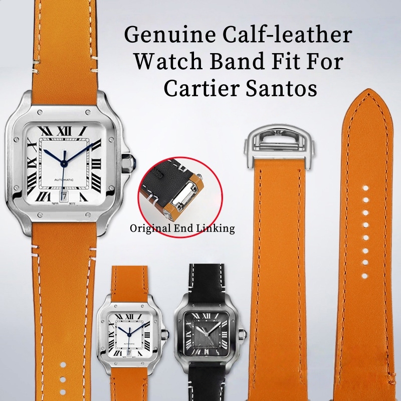 สายนาฬิกาหนังวัวแท้สำหรับ Cart - Cartier Watch Ballon Bleu บทวิจารณ์และราคา