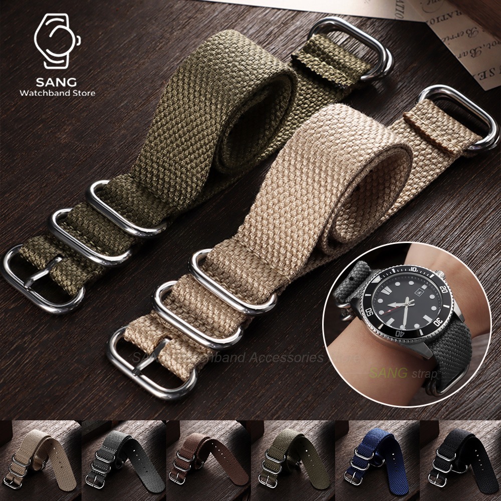 สายนาฬิกาสำหรับ Omega ทำจากผ้า - Perlon Strap Woven บทวิจารณ์และราคา