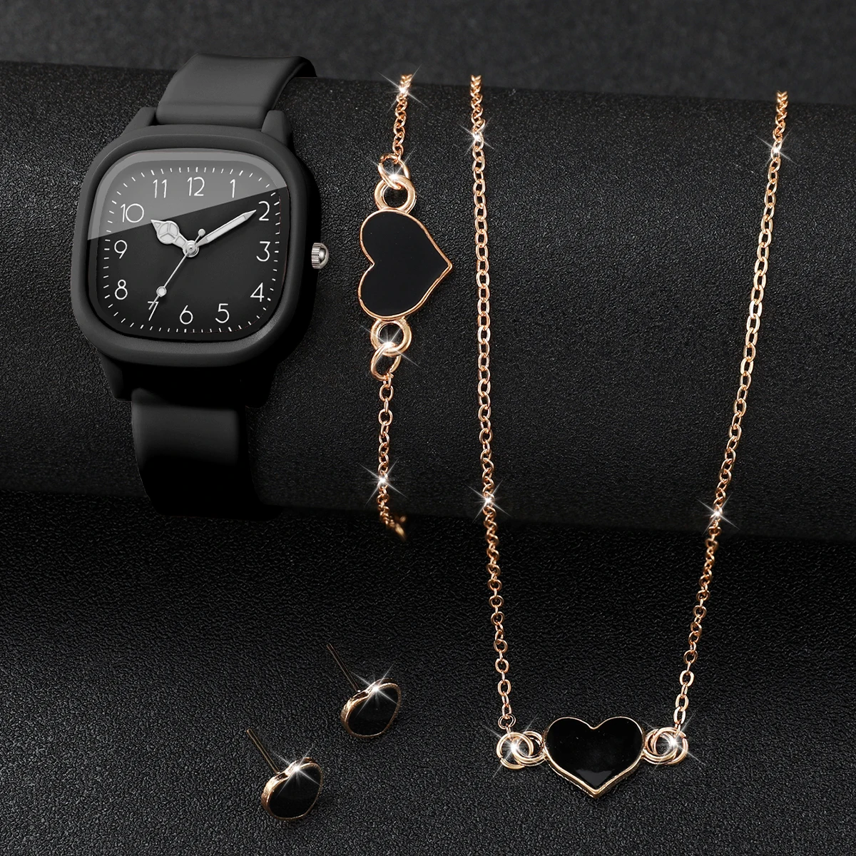 ชุดนาฬิกาข้อมือสตรีดีไซน์ทันสม - Silicone Band Women บทวิจารณ์และราคา